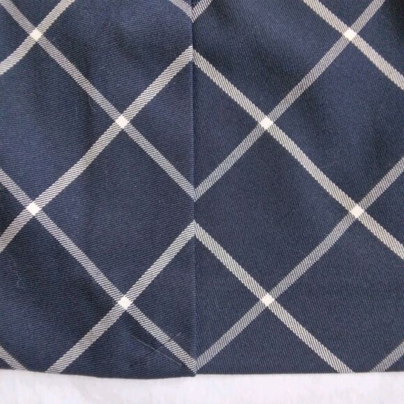 The Limited Plaid Skirt Navy Blue Academia Career Workwear Women's Size 12 - Picture 9 of 9